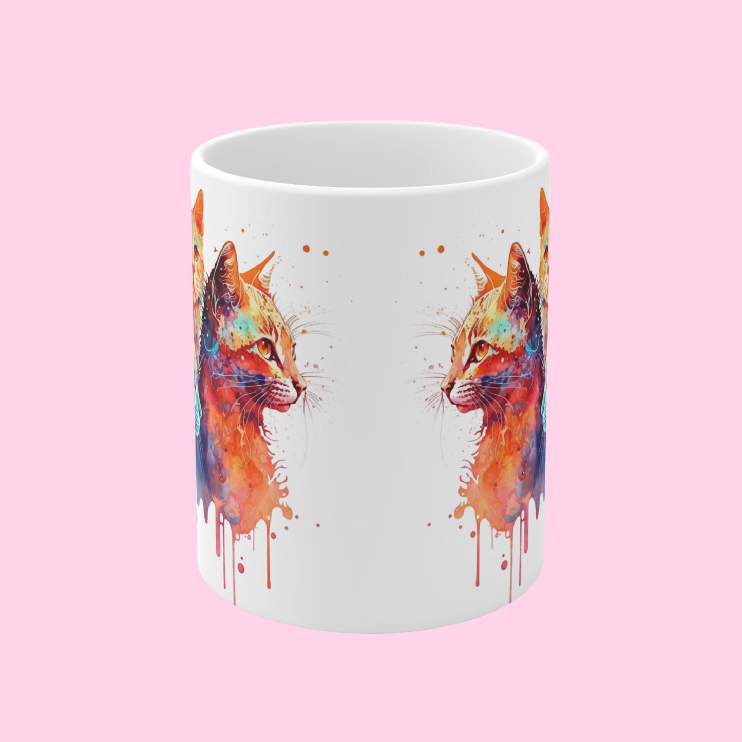 The Other Tie-Dye Cat Mugs - 11oz, 15oz