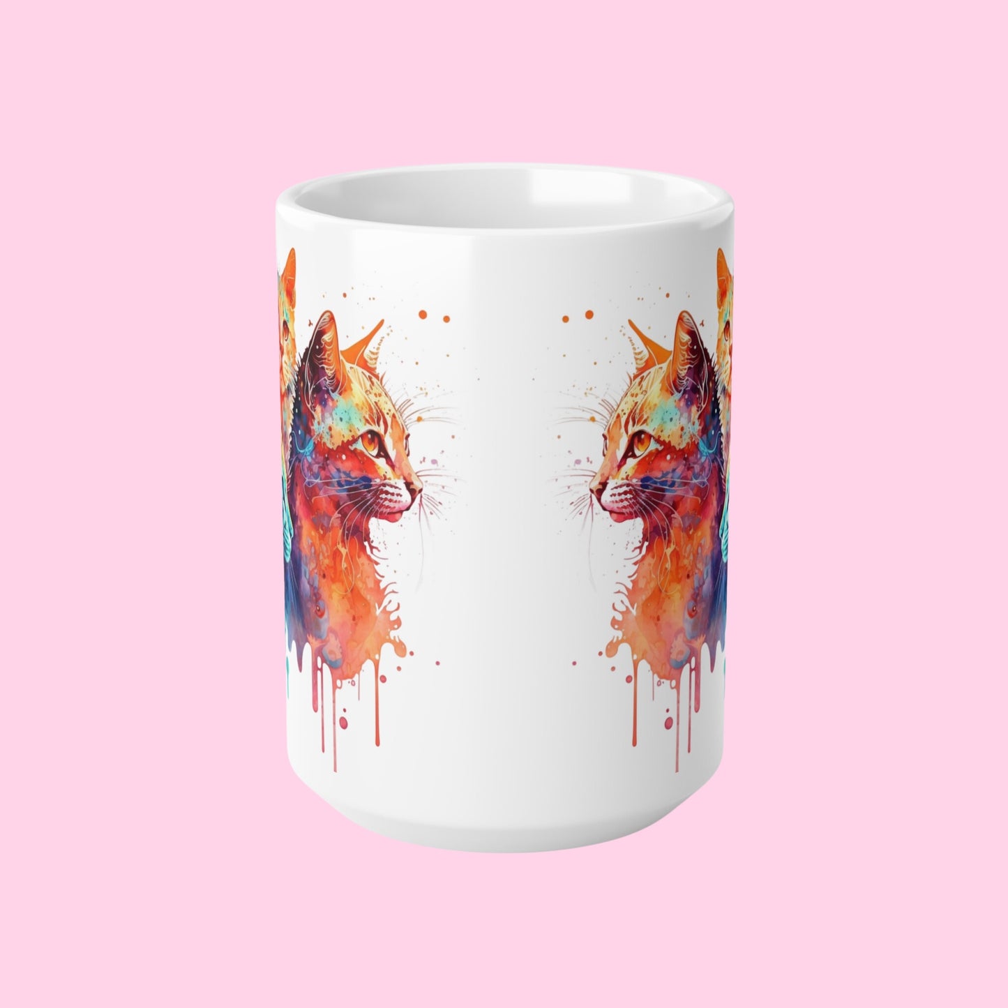 The Other Tie-Dye Cat Mugs - 11oz, 15oz