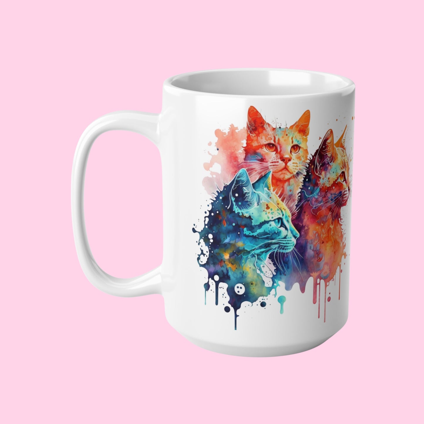 The Other Tie-Dye Cat Mugs - 11oz, 15oz