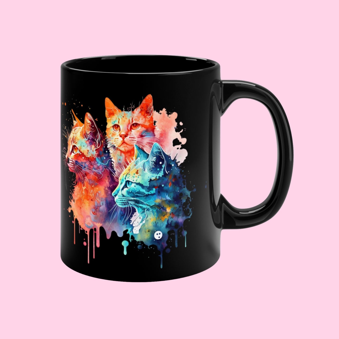 The Other Tie-Dye Cat Mugs - 11oz, 15oz