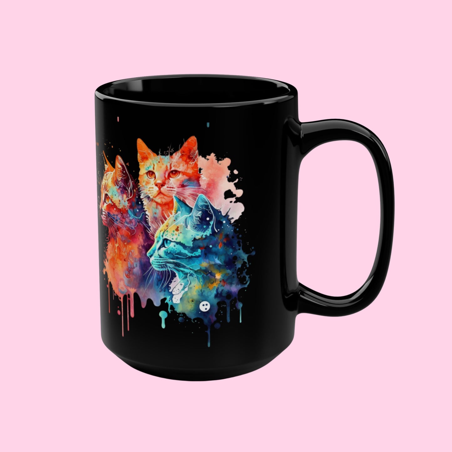 The Other Tie-Dye Cat Mugs - 11oz, 15oz