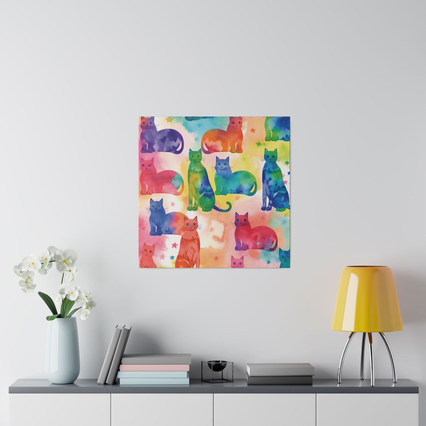 The Tie-Dye Cat Eco Canvas