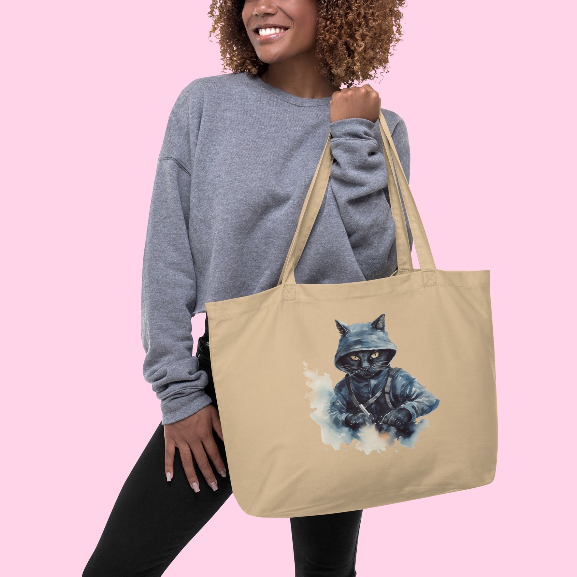 Indigo The Ninja Organic Tote - Large