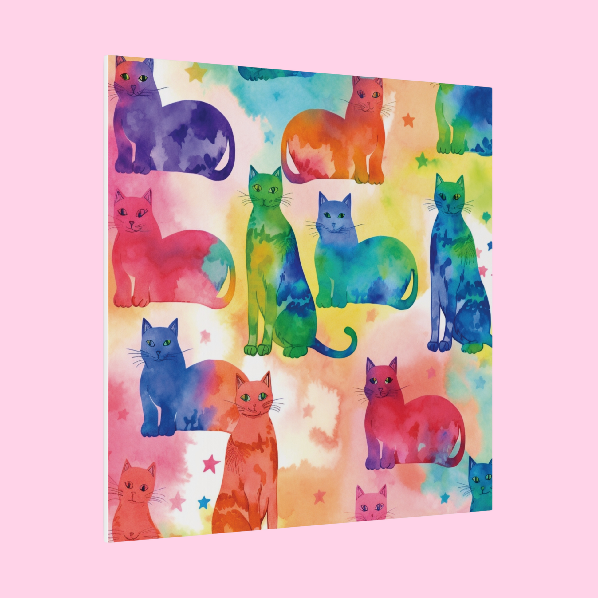 The Tie-Dye Cat Eco Canvas