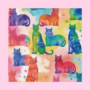 The Tie-Dye Cat Eco Canvas
