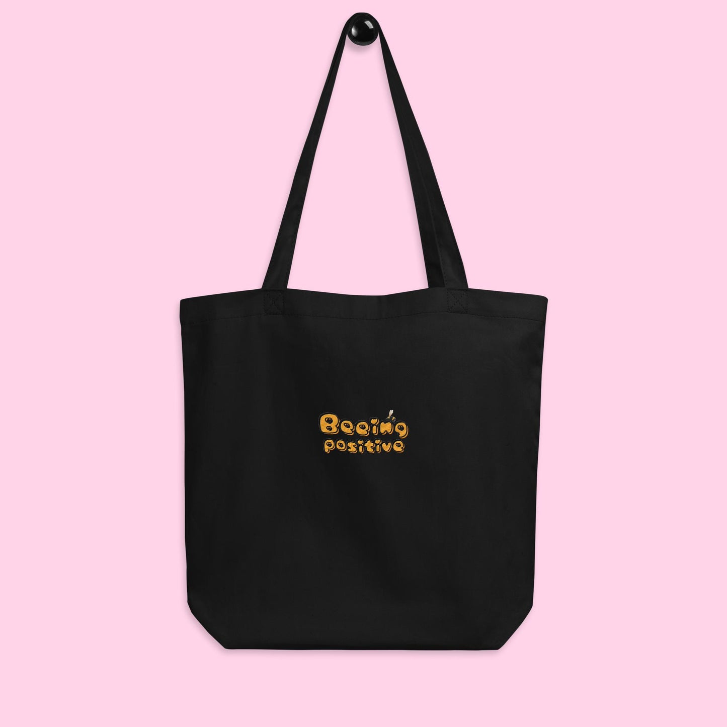 The Beeing Positive Organic Tote - Embroidered