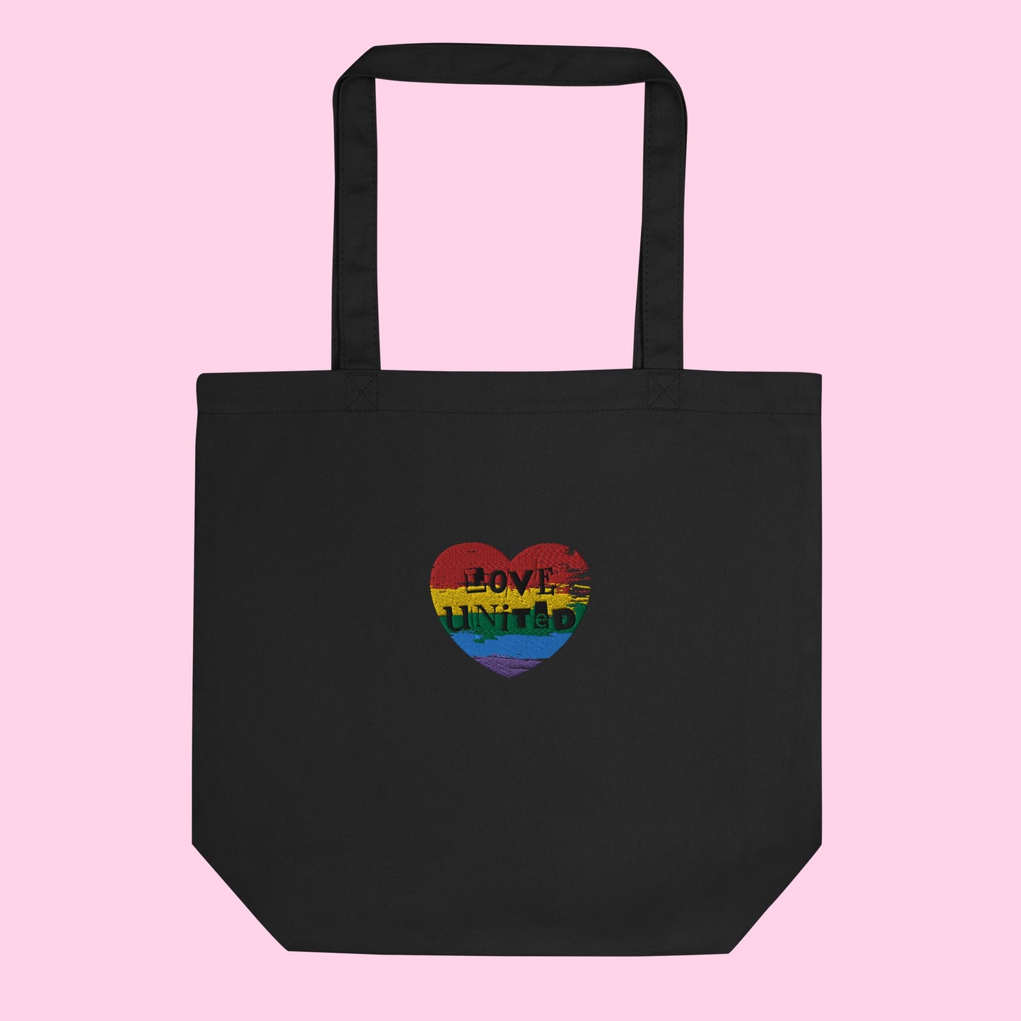 Love United Organic Tote - Heart Embroidery