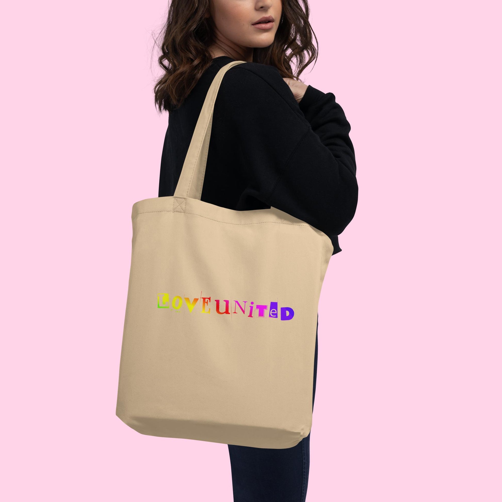 Love United Organic Tote - Text Printed