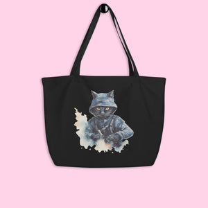 Indigo The Ninja Organic Tote - Large - Littledale’s