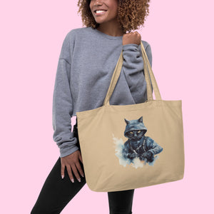 Indigo The Ninja Organic Tote - Large - Littledale’s