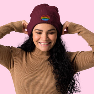 Love United Organic Beanie - Heart Embroidery - Littledale’s