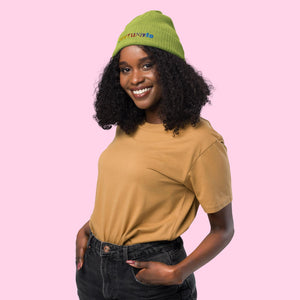 Love United Organic Beanie - Text Embroidery - Littledale’s