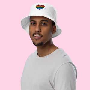 Love United Organic Bucket Hat - Heart Embroidery - Littledale’s