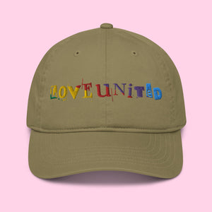 Love United Organic Cap - Text Embroidery - Littledale’s