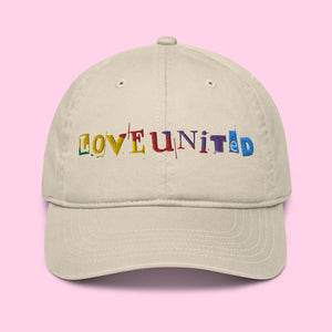 Love United Organic Cap - Text Embroidery - Littledale’s