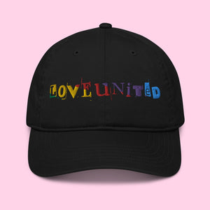 Love United Organic Cap - Text Embroidery - Littledale’s