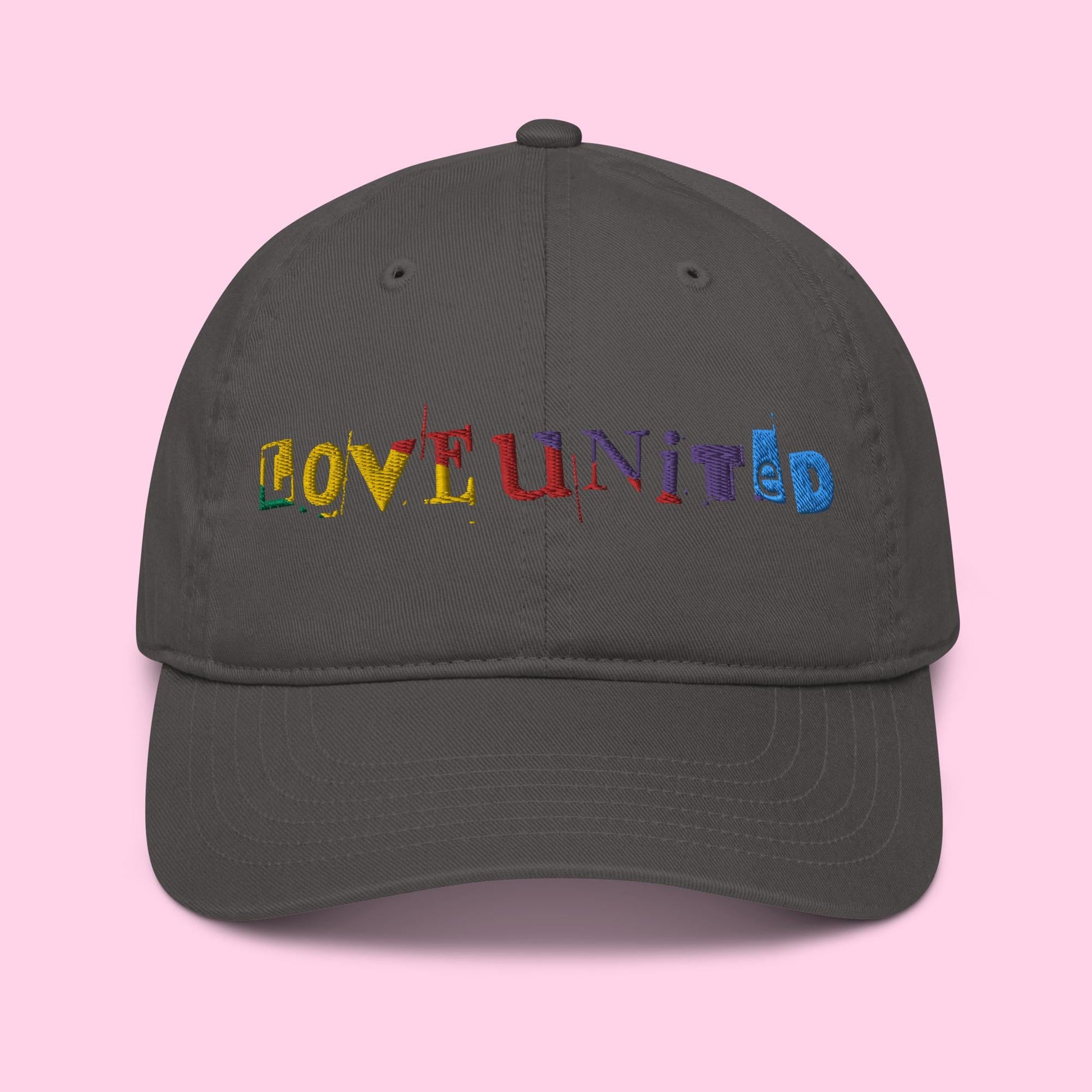 Love United Organic Cap - Text Embroidery - Littledale’s