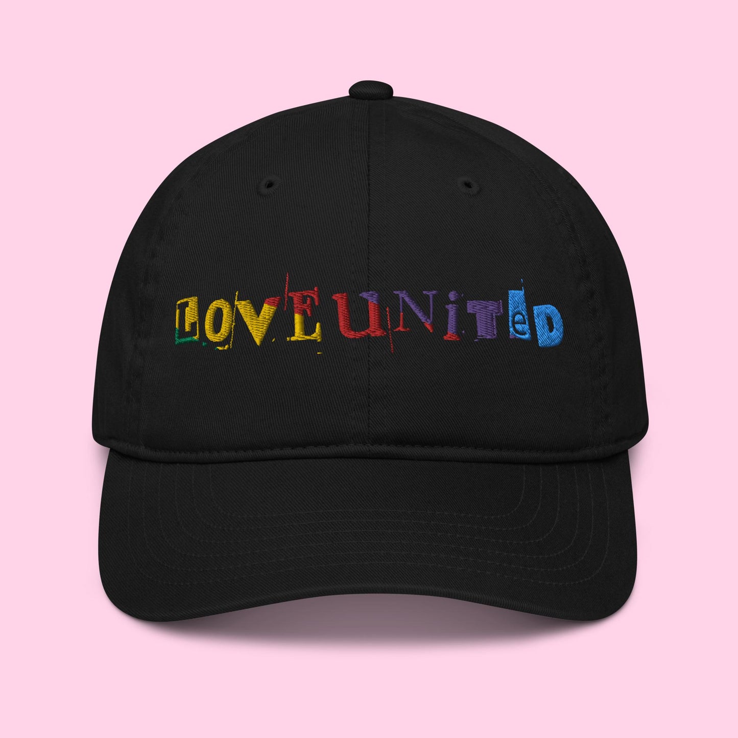 Love United Organic Cap - Text Embroidery