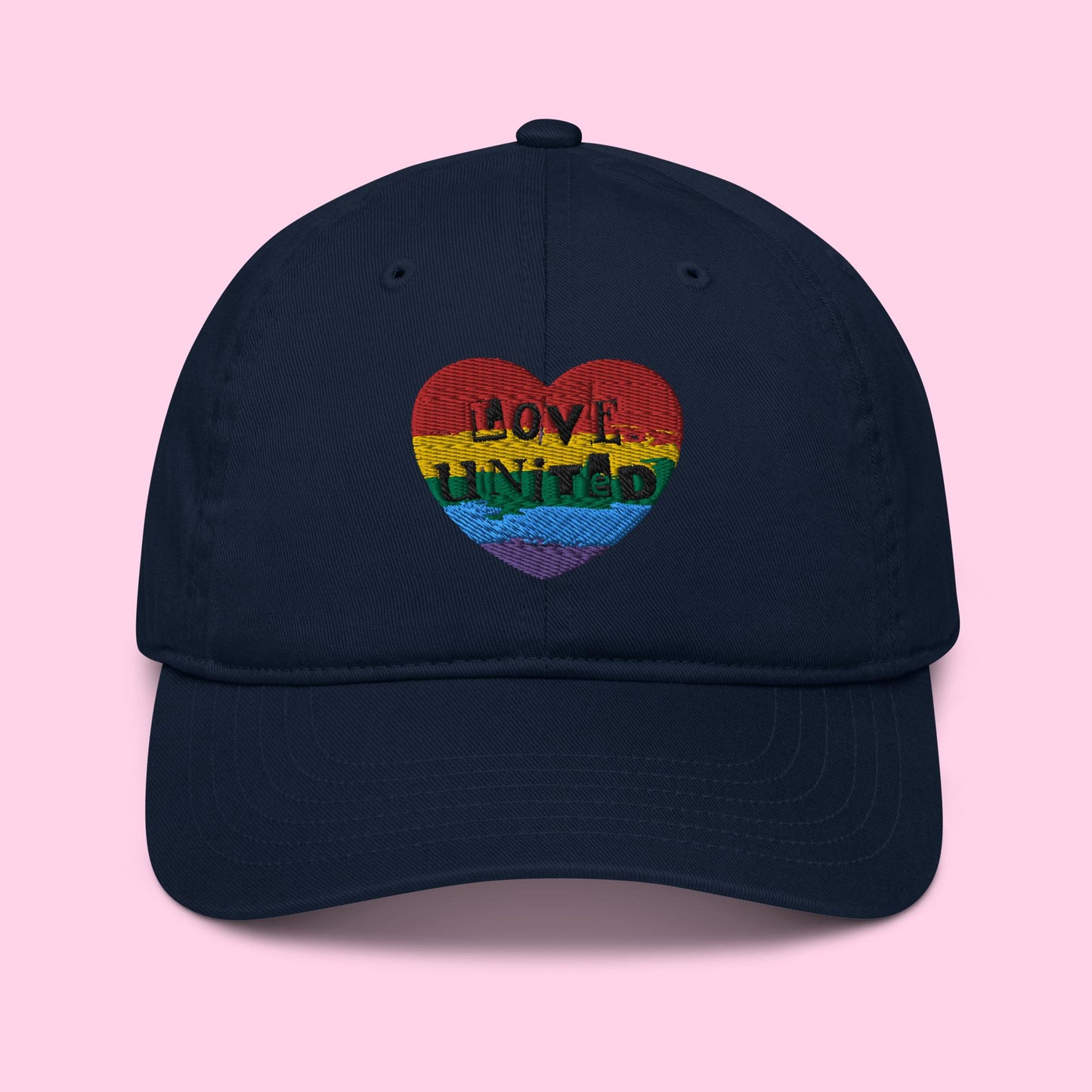 Love United Organic Cap - Heart Embroidery