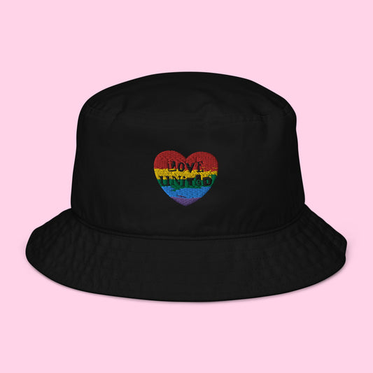 Love United Organic Bucket Hat - Heart Embroidery