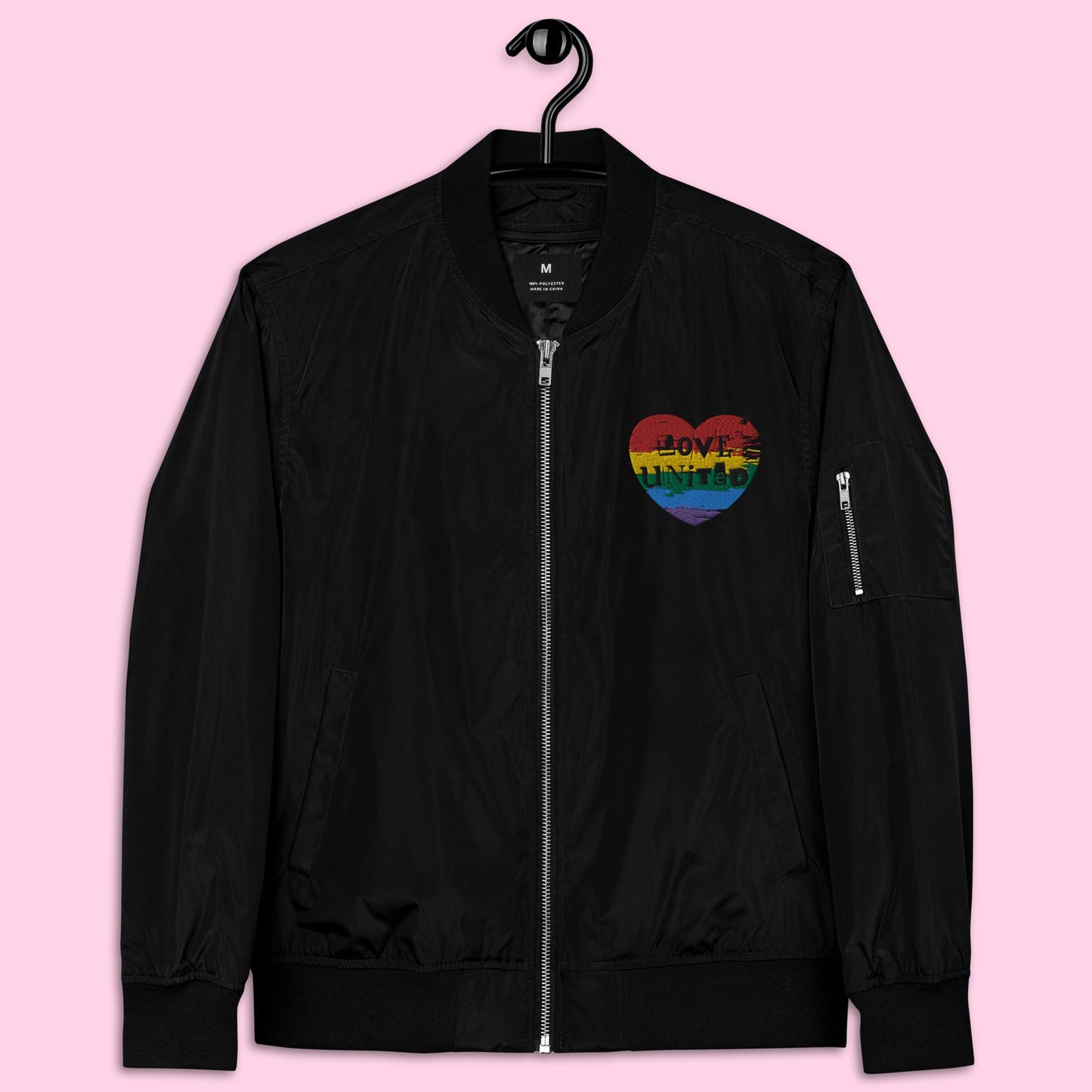 Love United Recycled Bomber Jacket