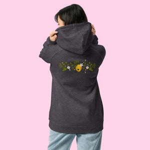 The Beeing Positive Organic Hoodie - Embroidered - Littledale’s