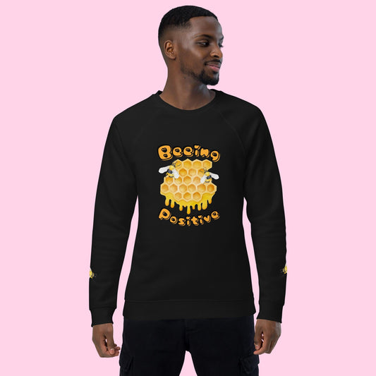 The Beeing Positive Organic Sweatshirt - Littledale’s