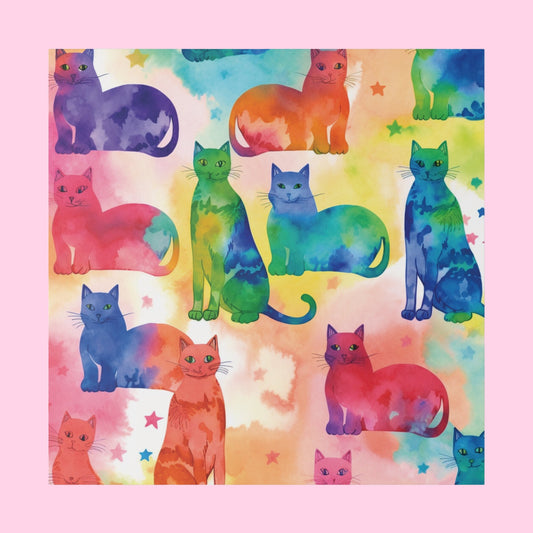 The Tie - Dye Cat Eco Canvas - Littledale’s