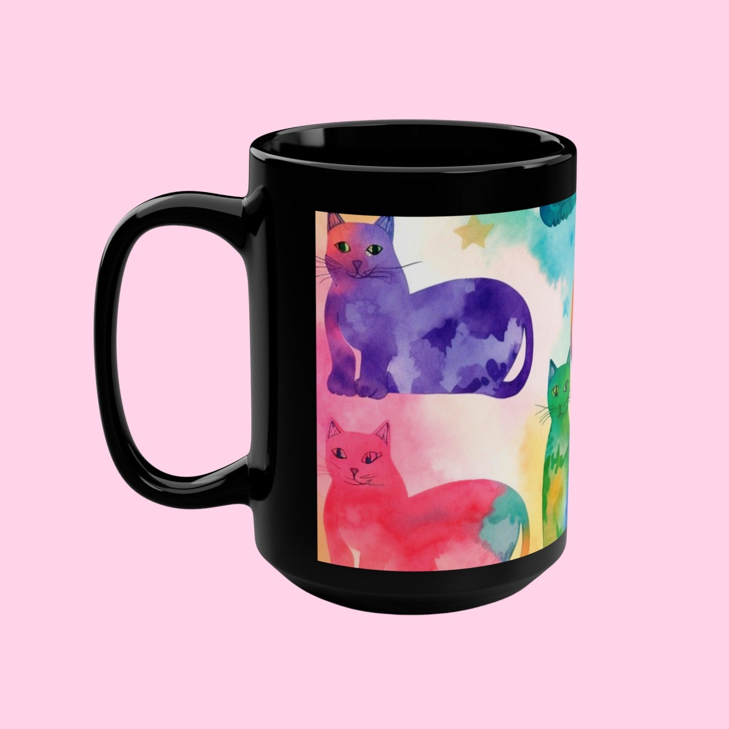 The Tie - Dye Cat Mugs - Littledale’s