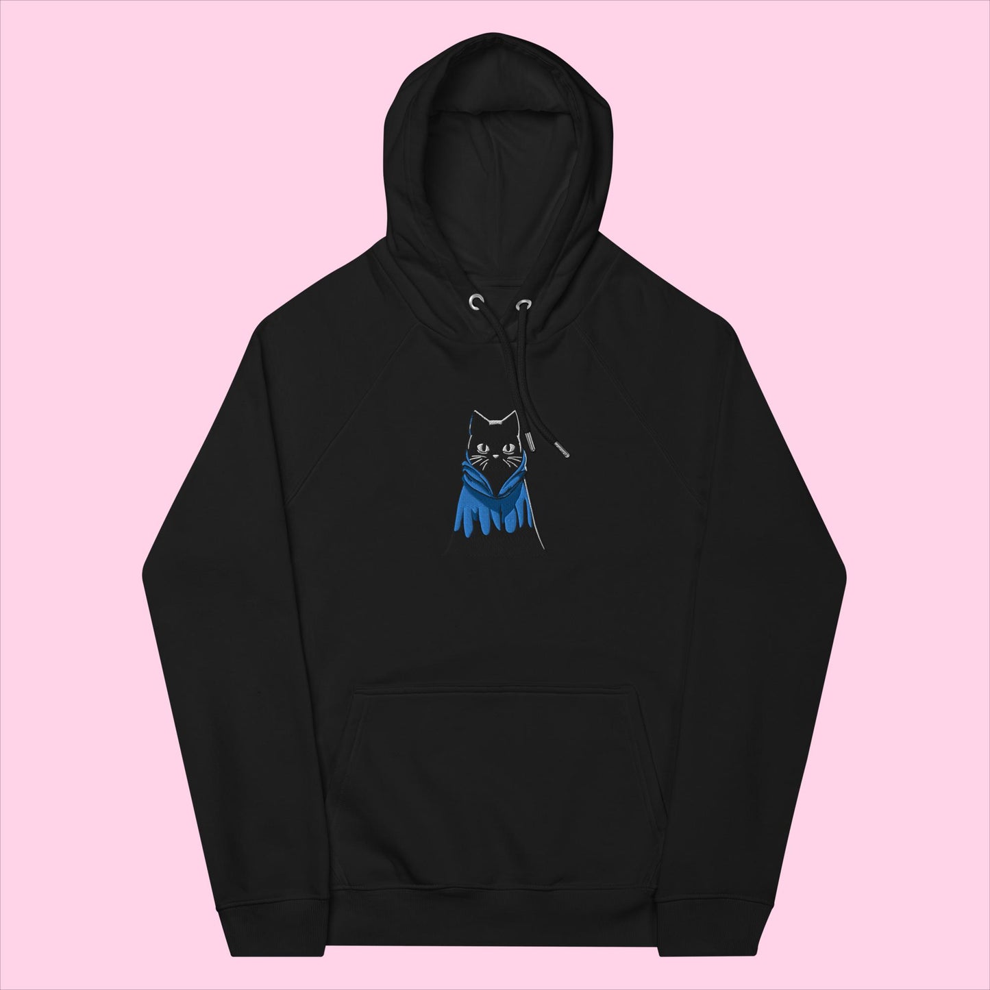 Indigo The Ninja Embroidered Organic Hoodie