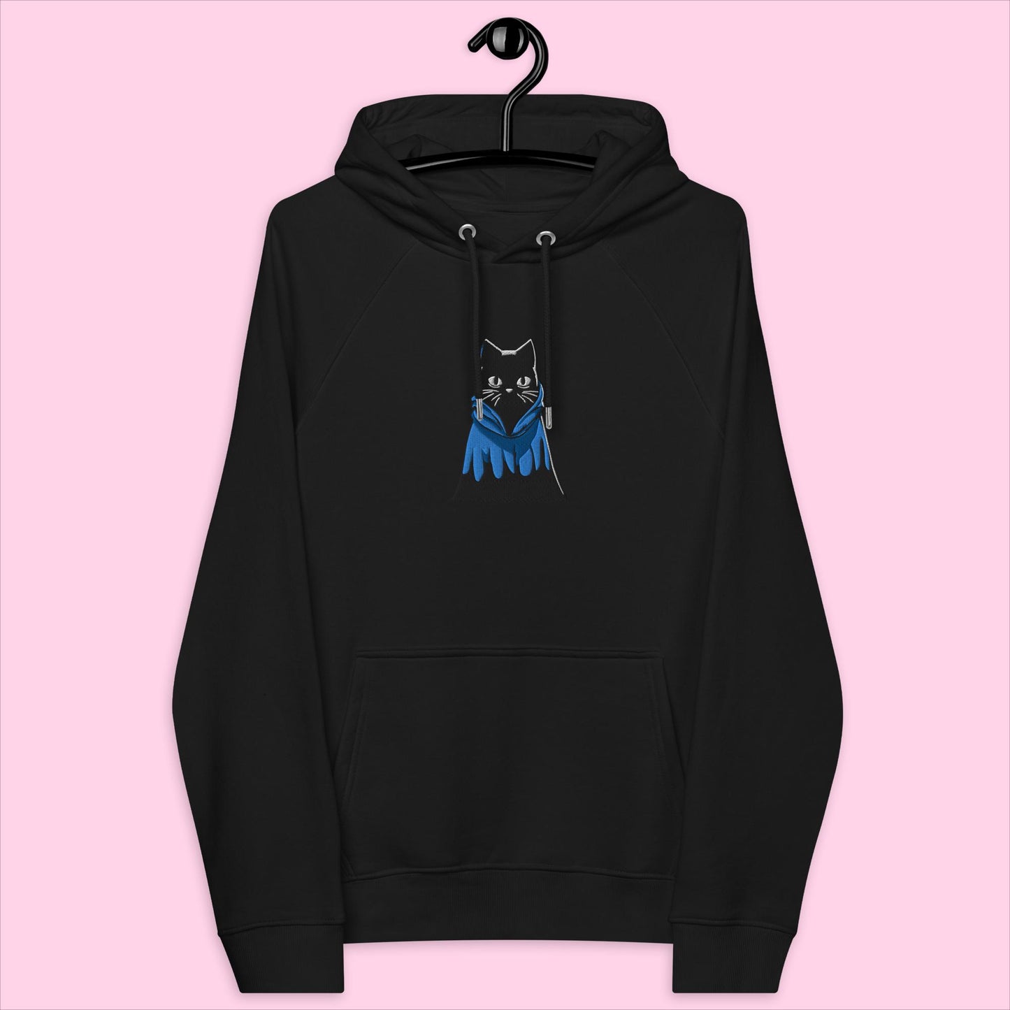 Indigo The Ninja Embroidered Organic Hoodie