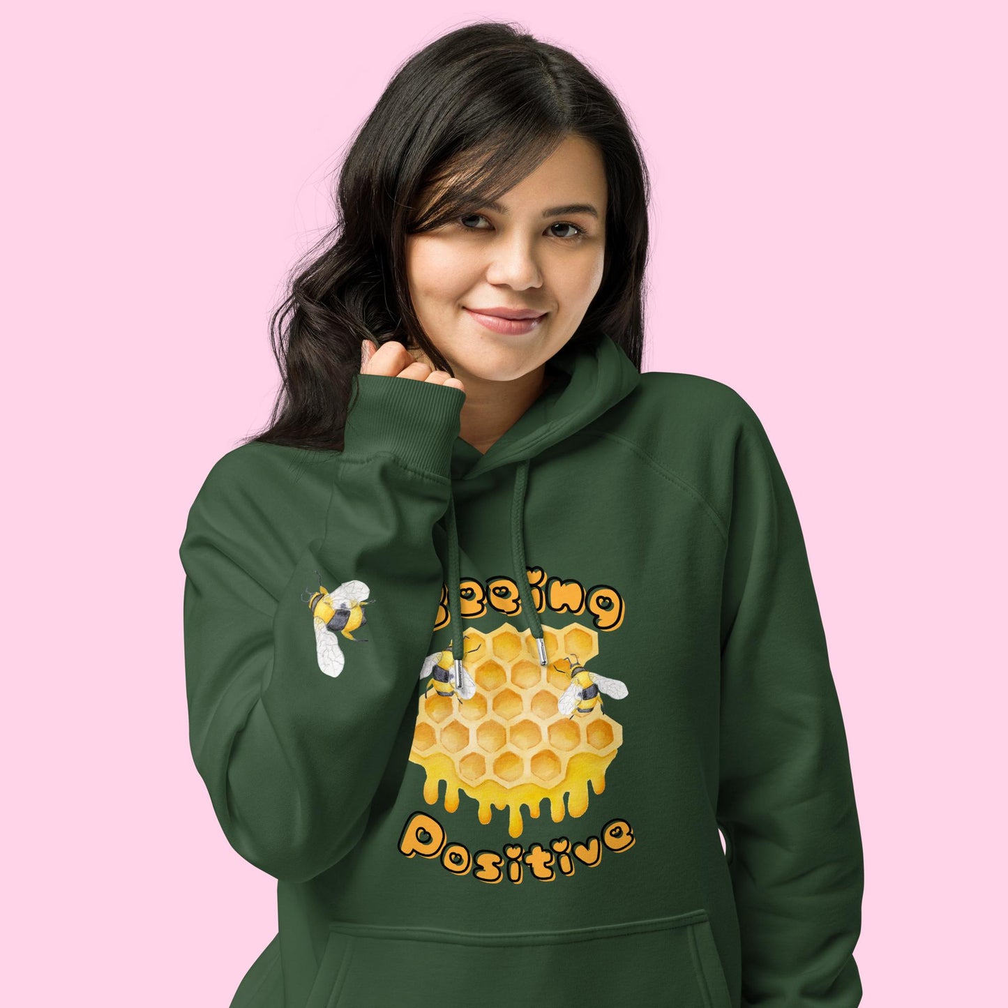 The Beeing Positive Organic Hoodie