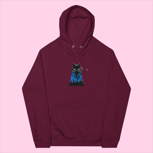 Indigo The Ninja Embroidered Organic Hoodie