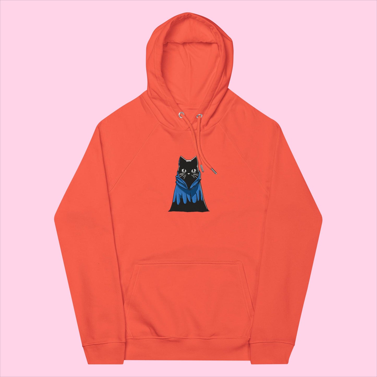 Indigo The Ninja Embroidered Organic Hoodie