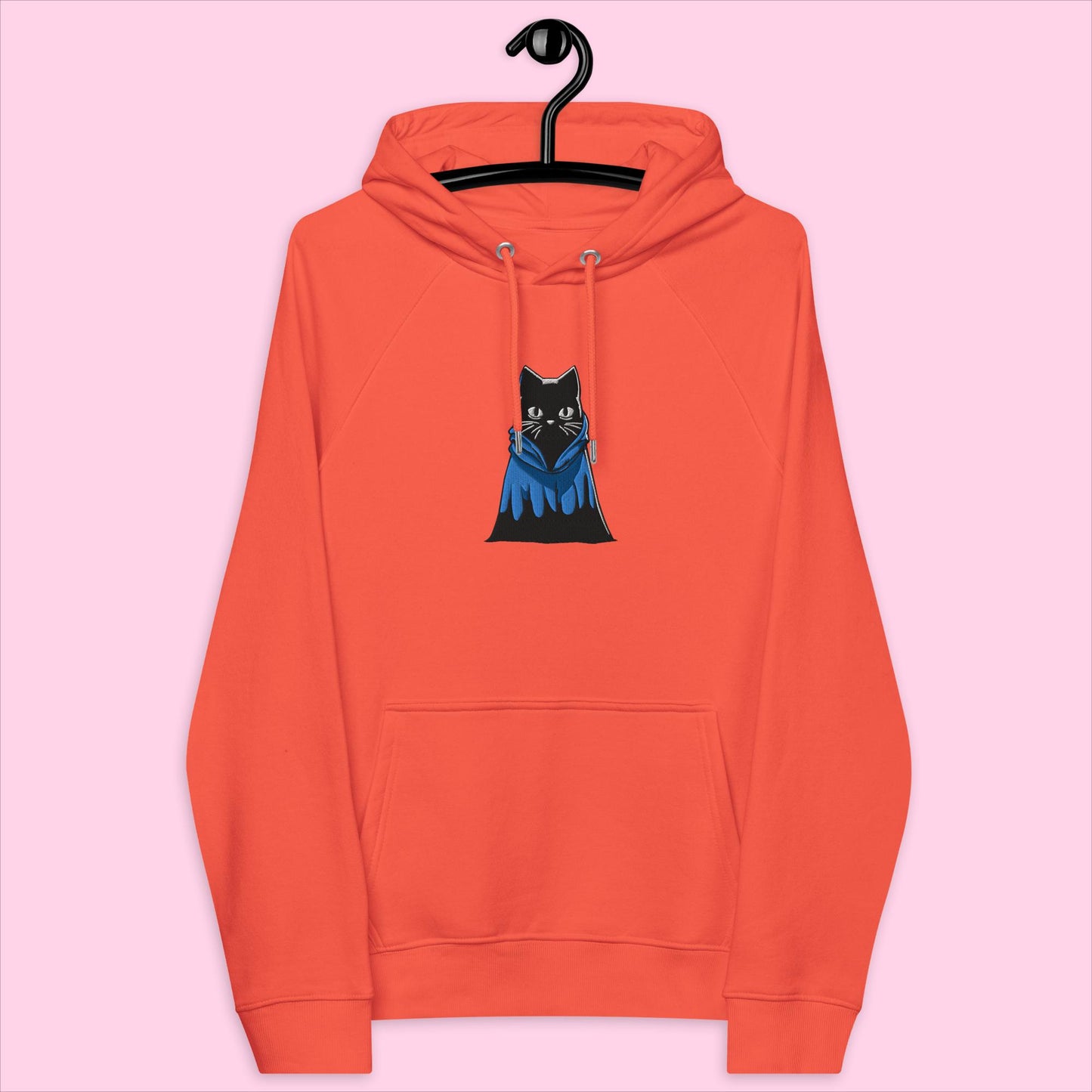 Indigo The Ninja Embroidered Organic Hoodie