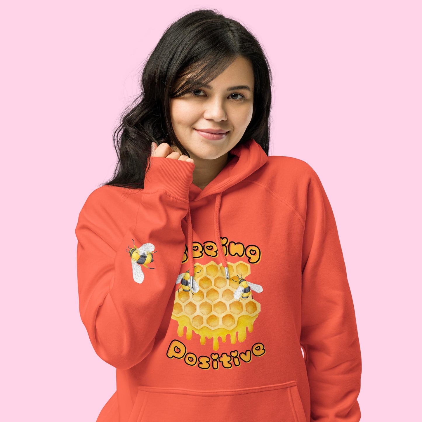 The Beeing Positive Organic Hoodie