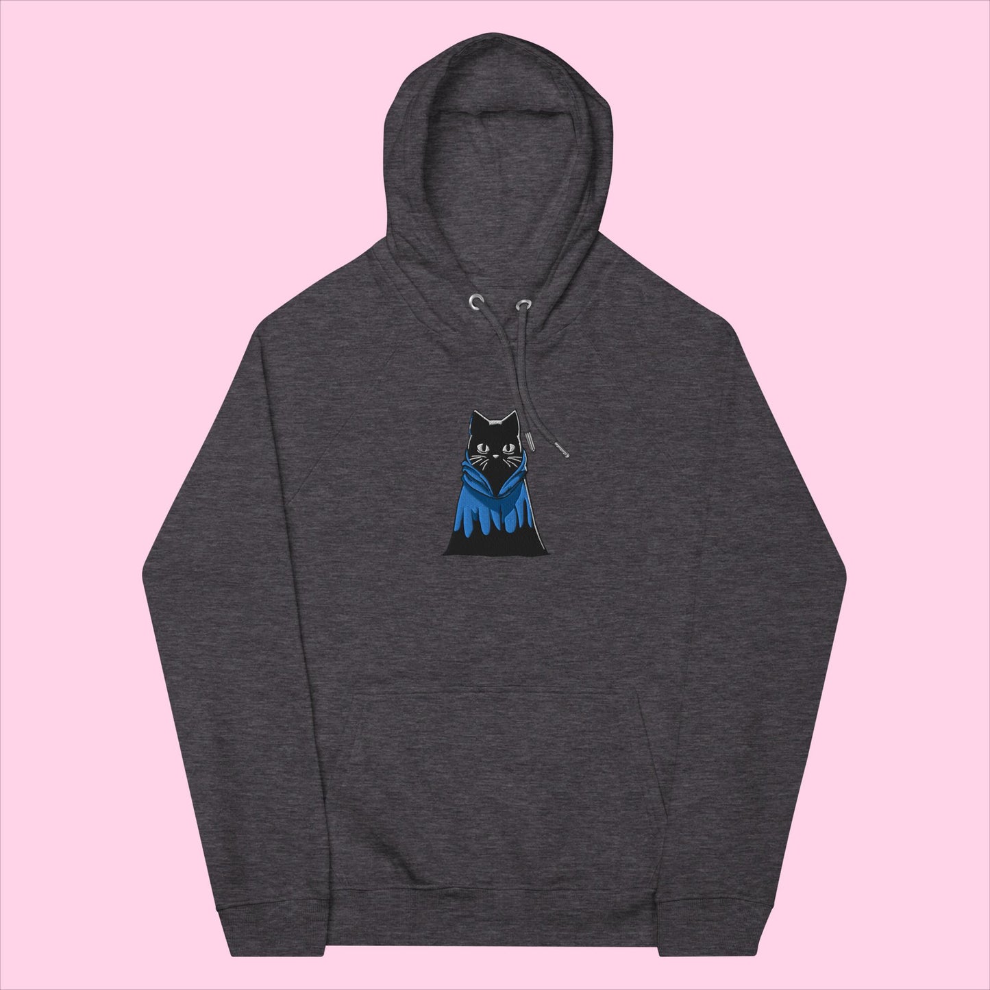 Indigo The Ninja Embroidered Organic Hoodie