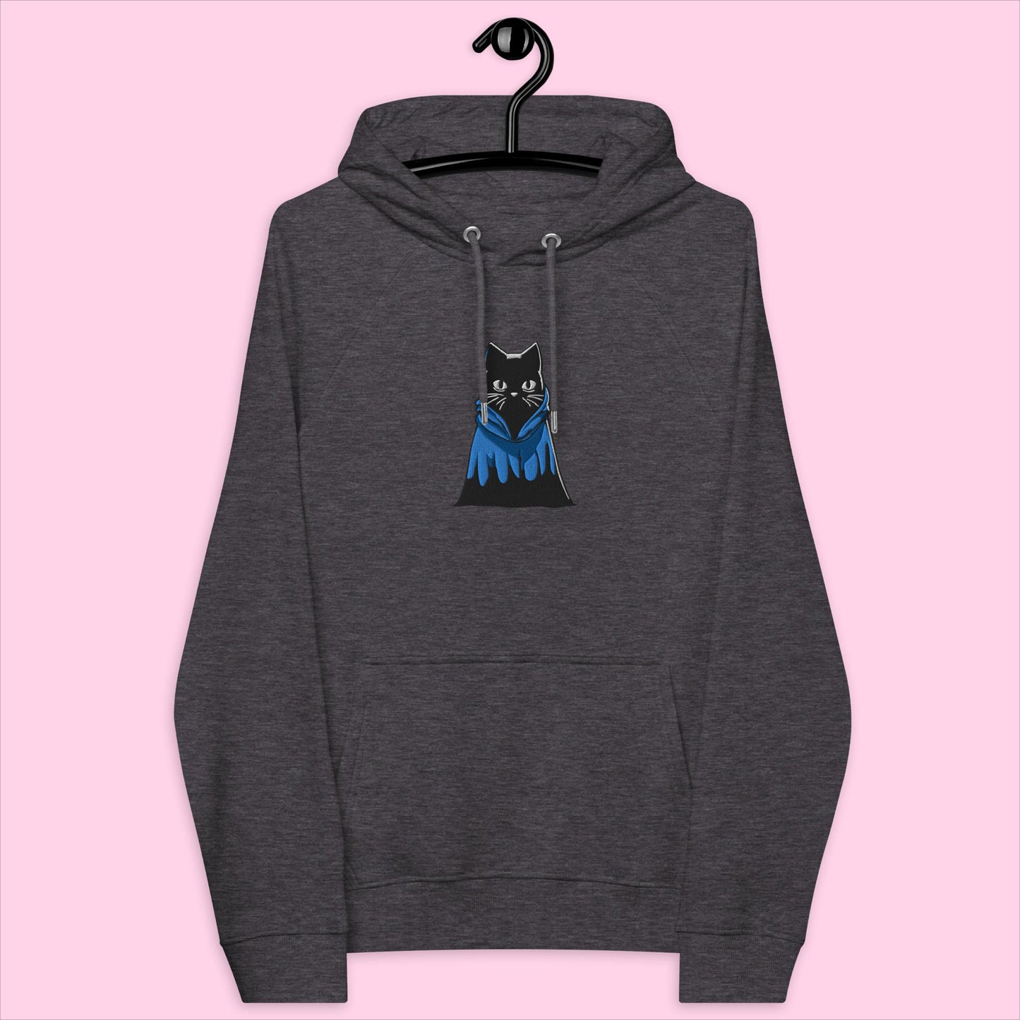 Indigo The Ninja Embroidered Organic Hoodie