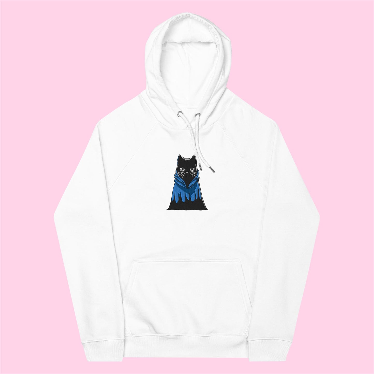 Indigo The Ninja Embroidered Organic Hoodie