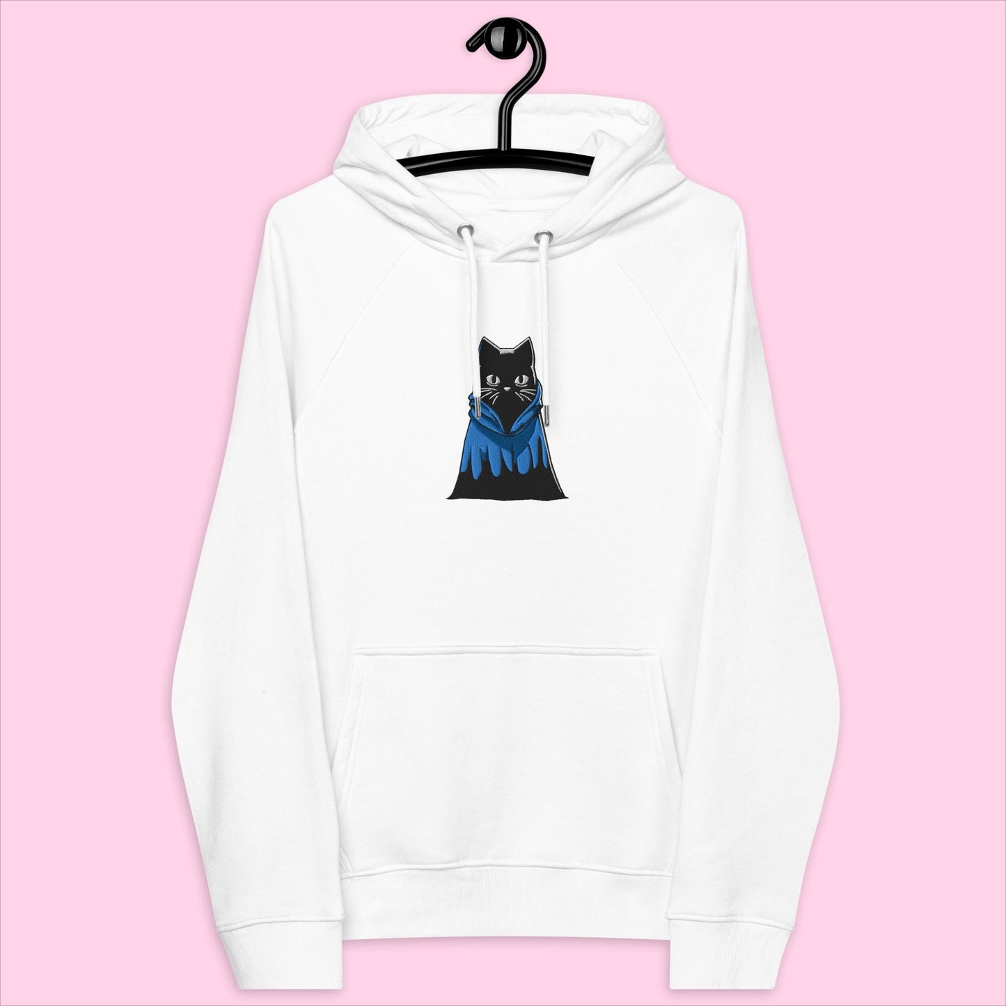 Indigo The Ninja Embroidered Organic Hoodie