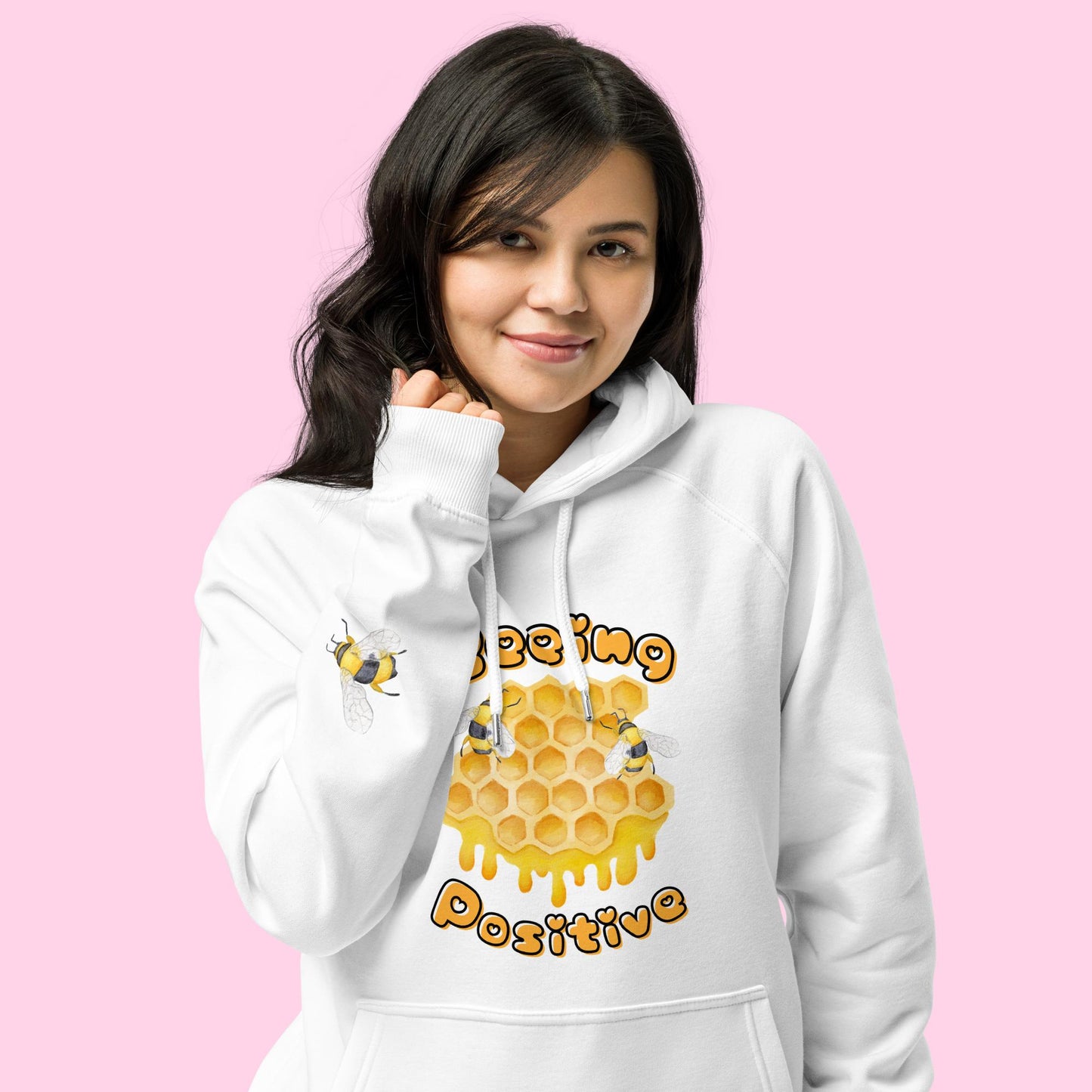 The Beeing Positive Organic Hoodie