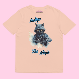 Indigo The Ninja 有机 T 恤 - 男女通用